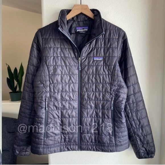 Patagonia Nano Puff Jacket Medium Black Windproof Water Resistant M - Picture 11 of 11